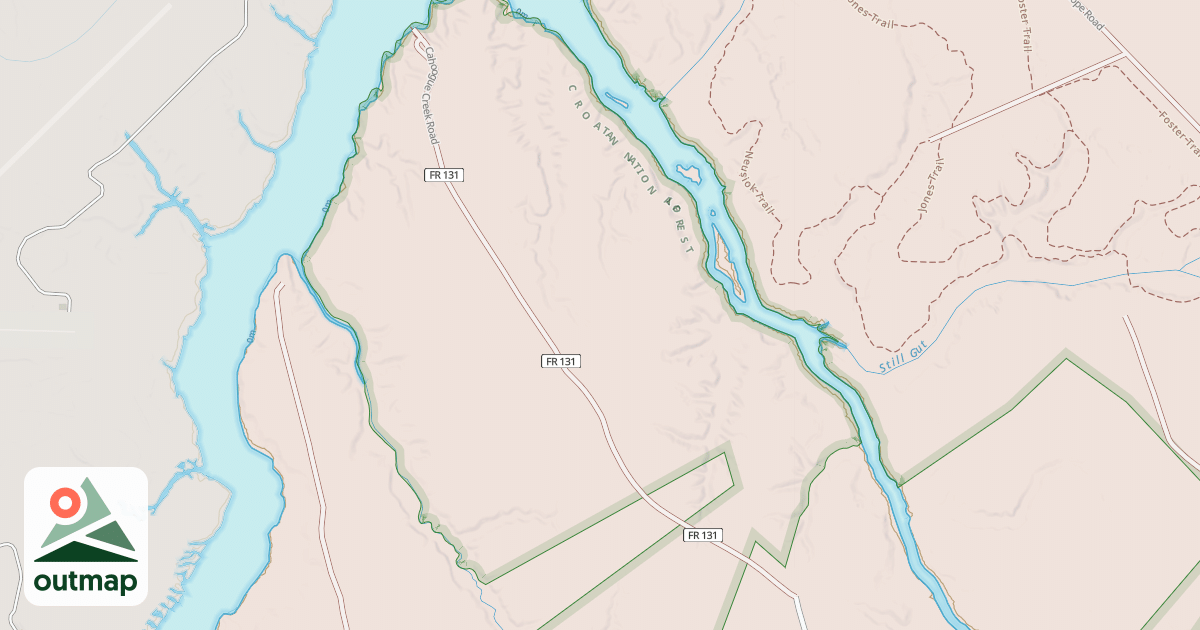 Map of CAHOOQUE CREEK