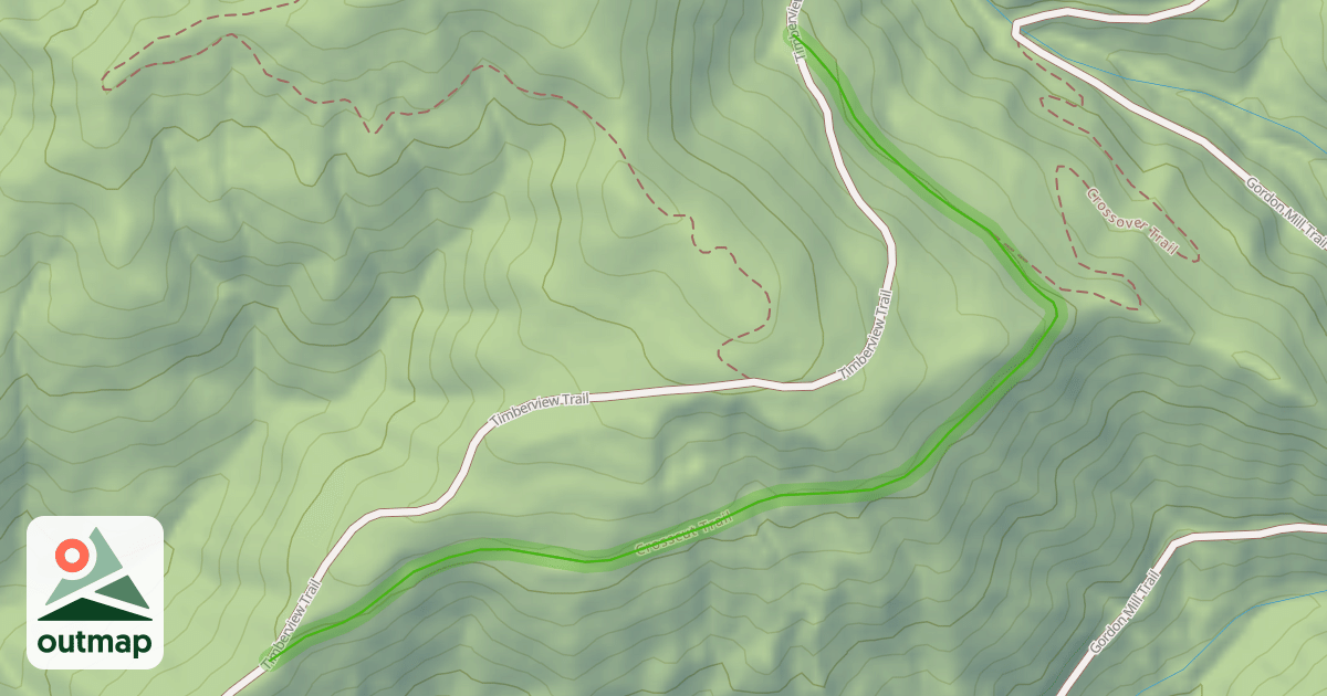 Map of Crosscut Trail