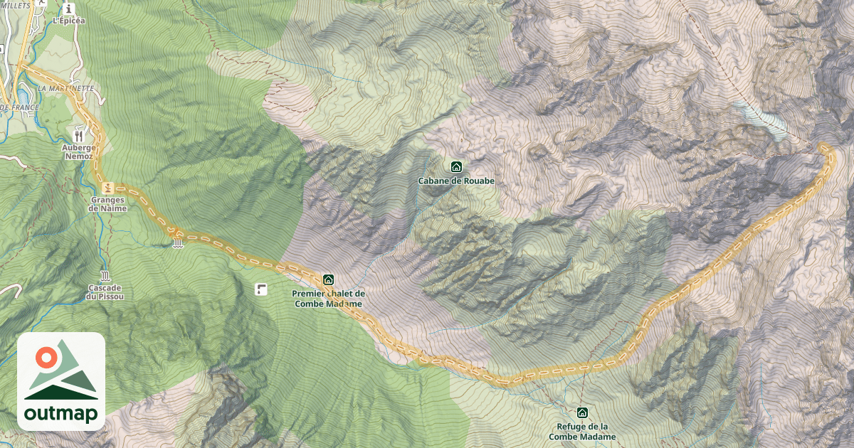 Map of Col d'Arguille — Le Fond de France
