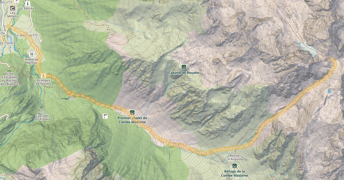 Map preview of Col d'Arguille — Le Fond de France