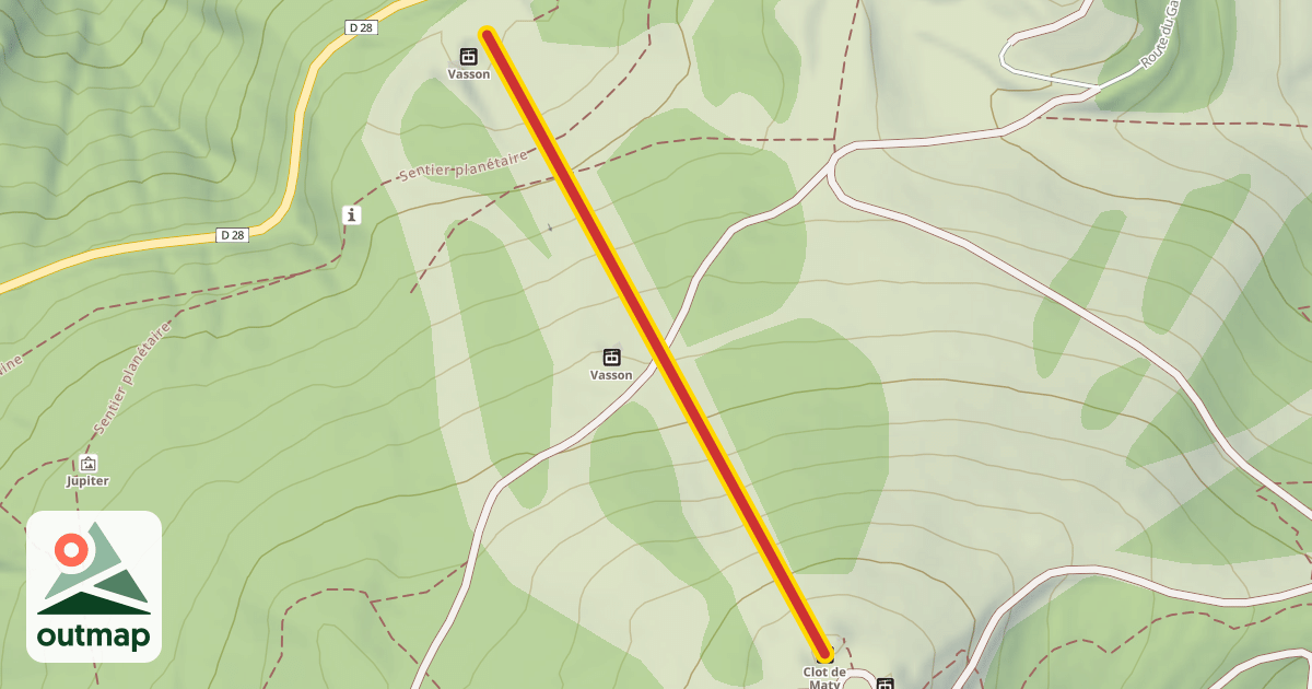 Map of Clot de Maty