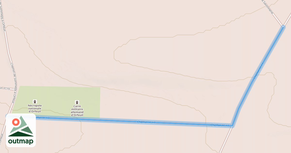 Map of Chemin n° 17