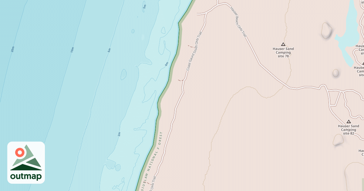 Map of Coast Guard - South Ohv Trail