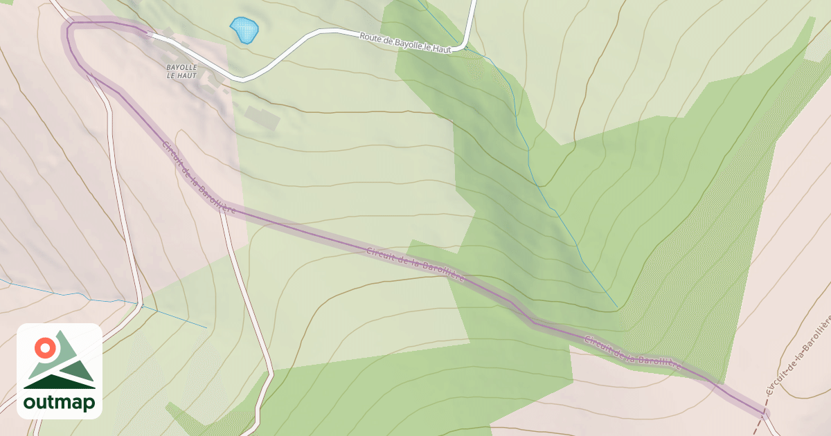 Map of Circuit de la Barollière