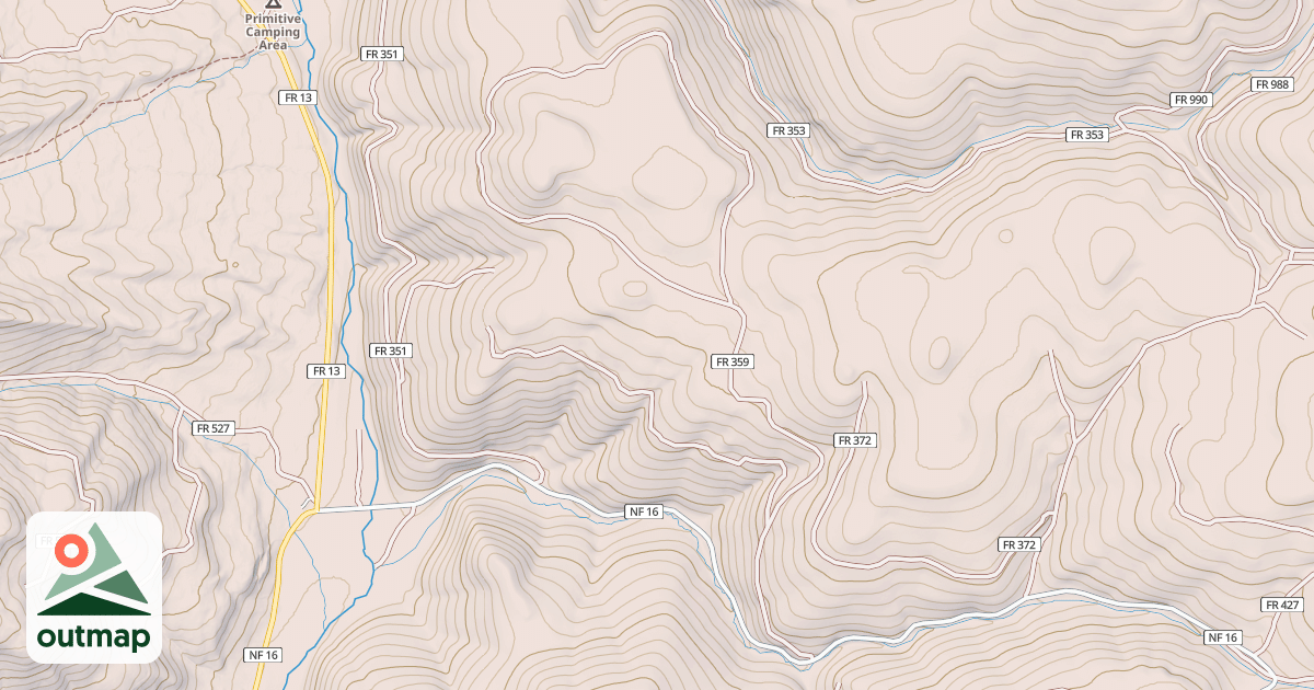 Map of USFS National Forest System Roads {36D8578E-830F-4E0B-AEBD-1008E87005AB}