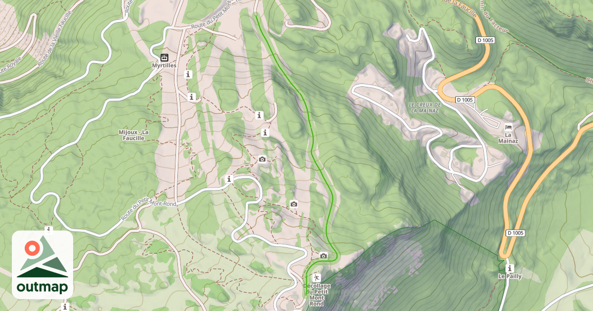 Map of La Mainaz