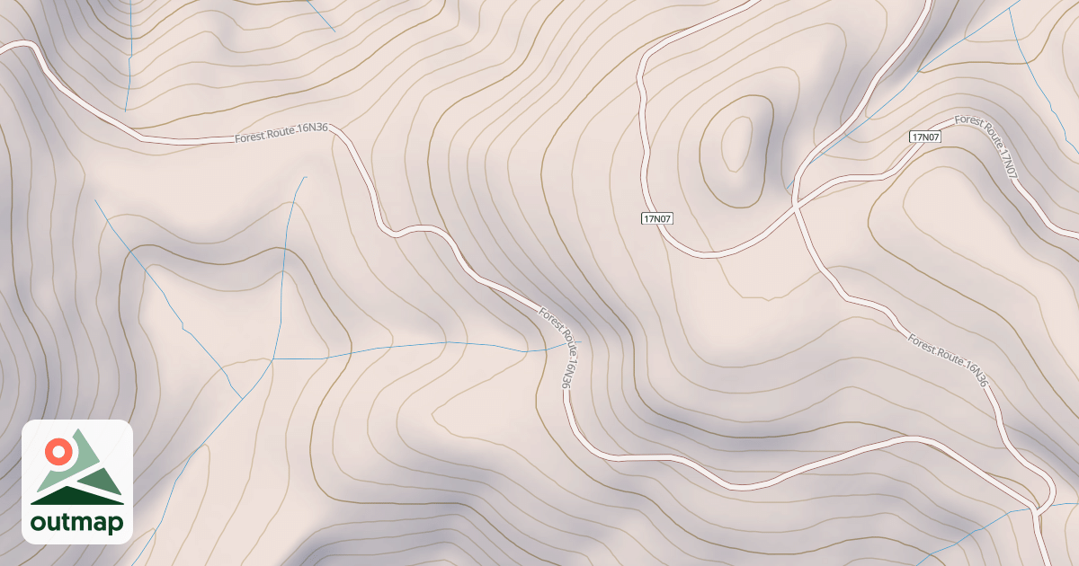 Map of CRAIGS CREEK MTN