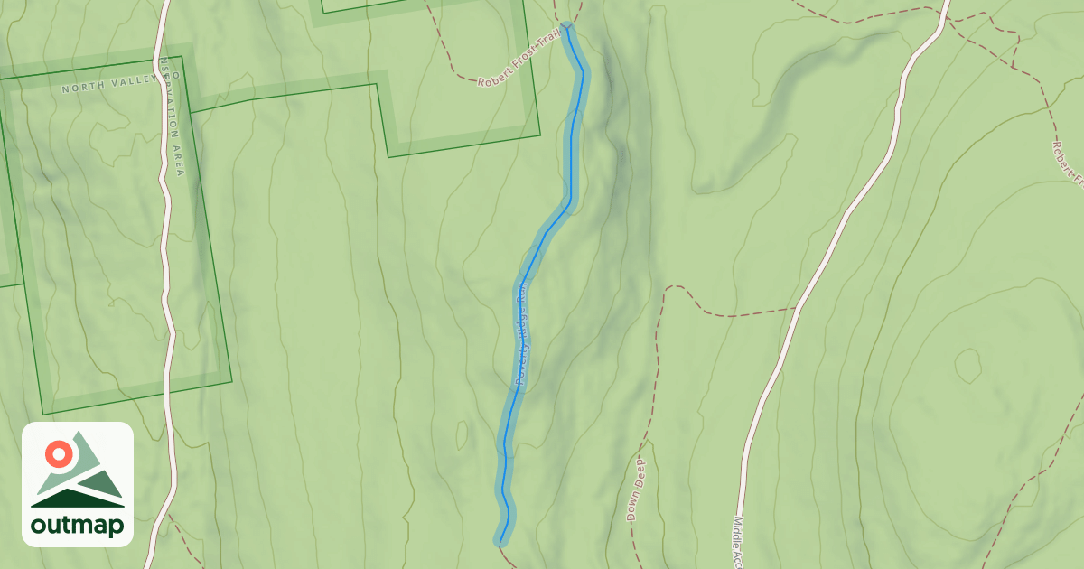 Map of Poverty Ridge Run