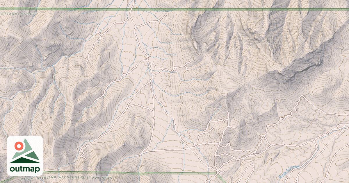 Map of MINING ENTRY ROAD