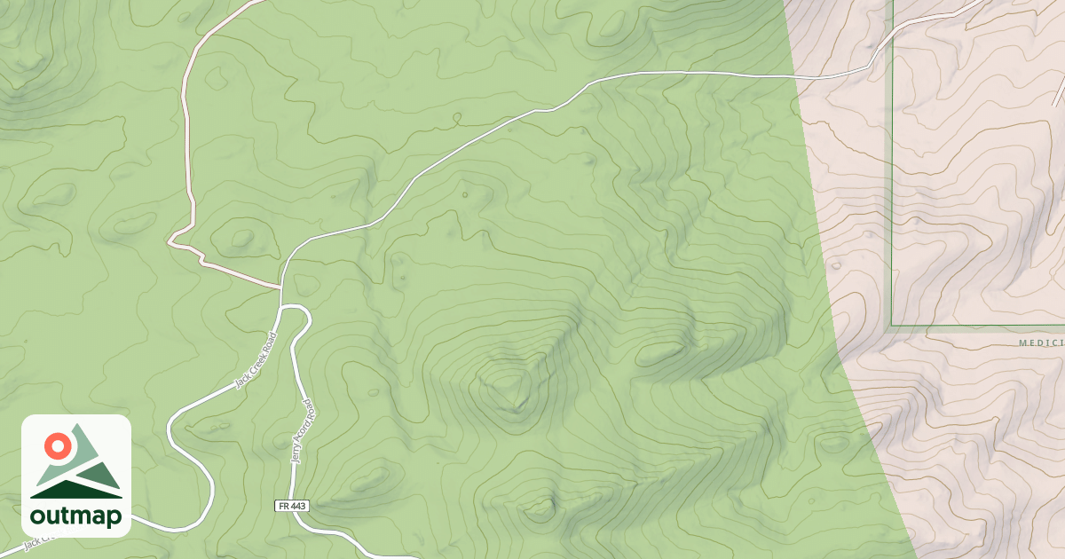 Map of JACK CREEK