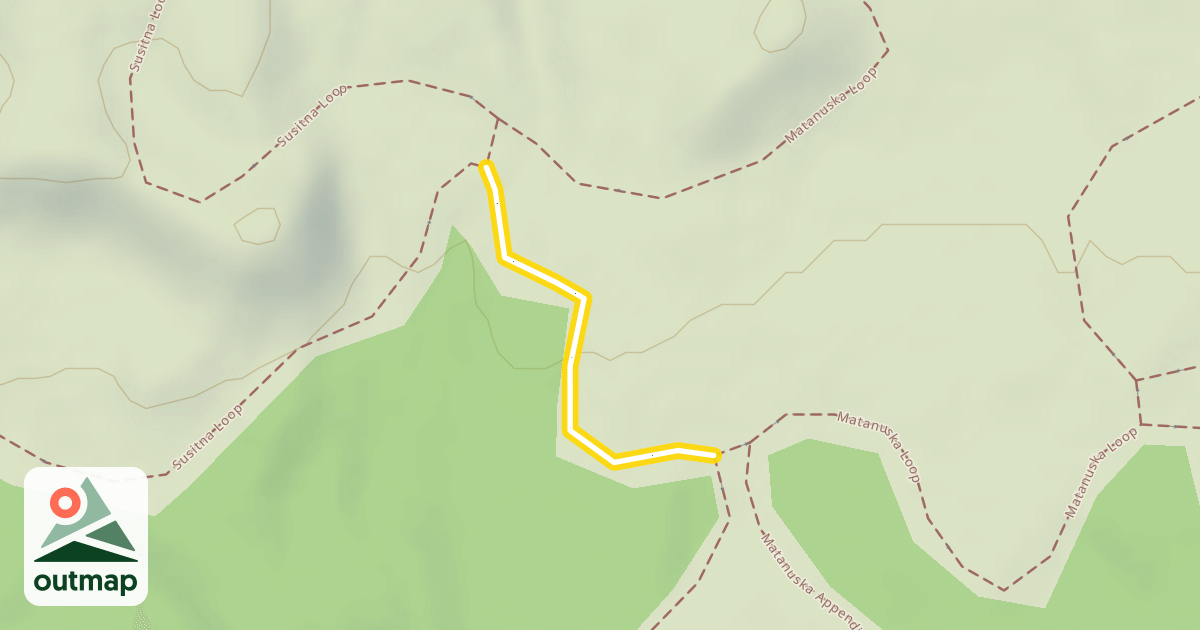 Map of Matanuska Loop