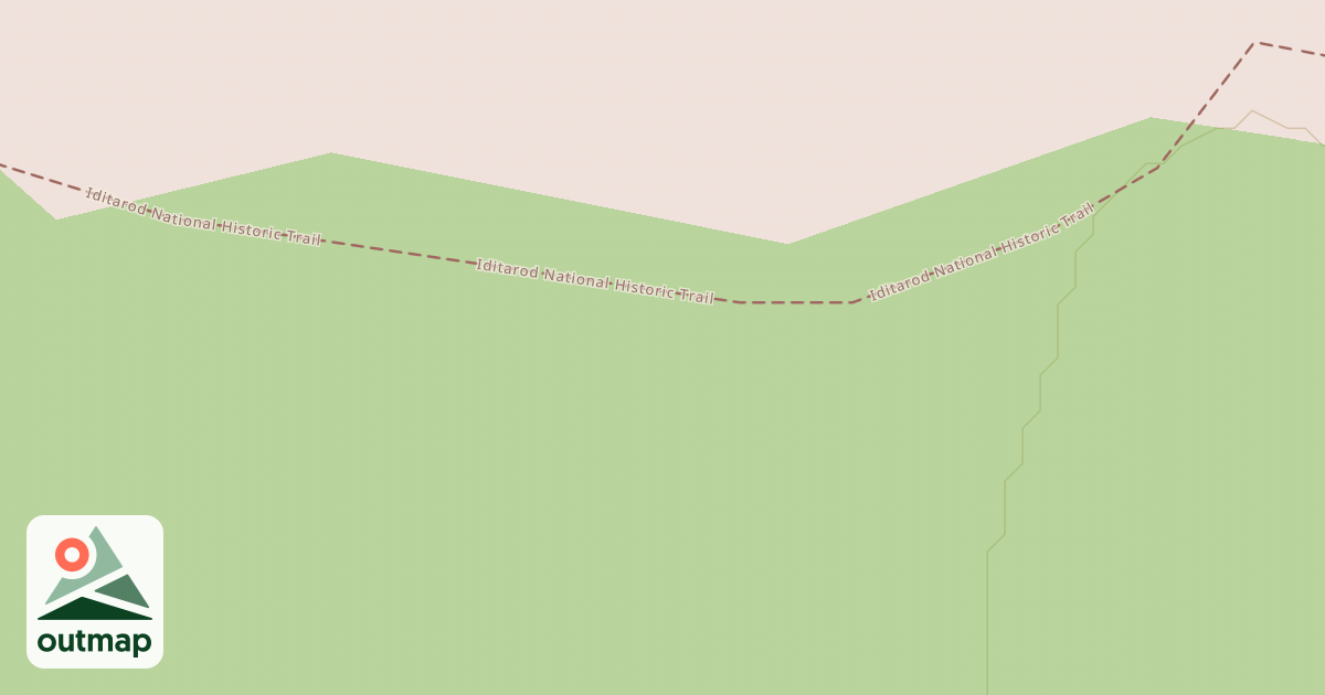 Map of Willow to Nome Winter Trail