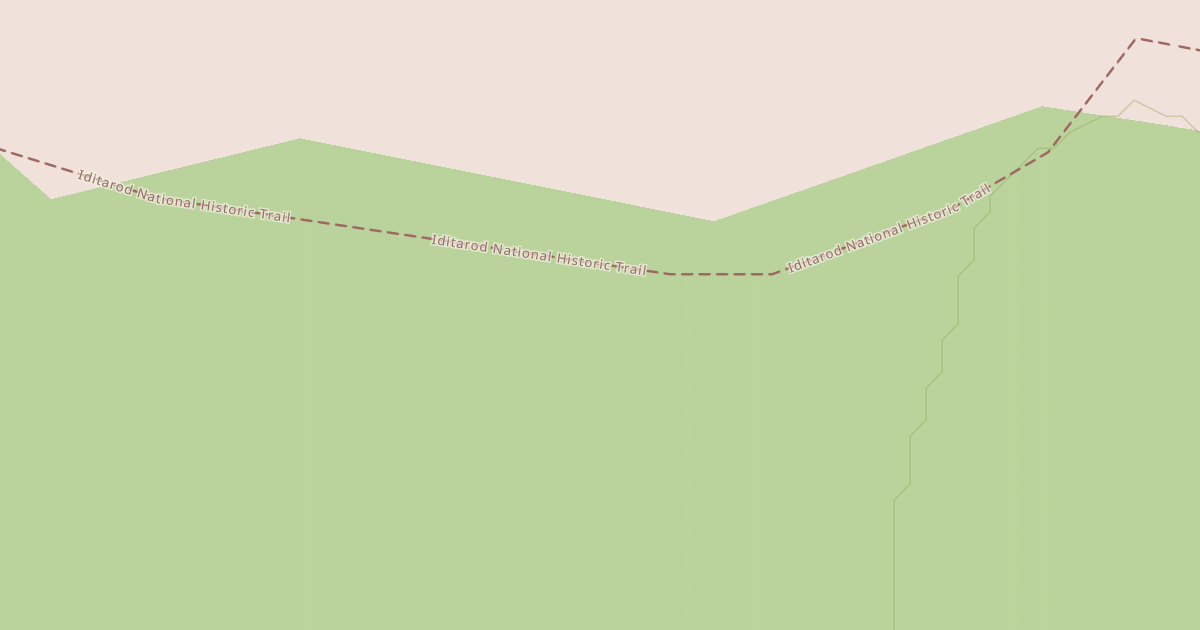 Map preview of Willow to Nome Winter Trail