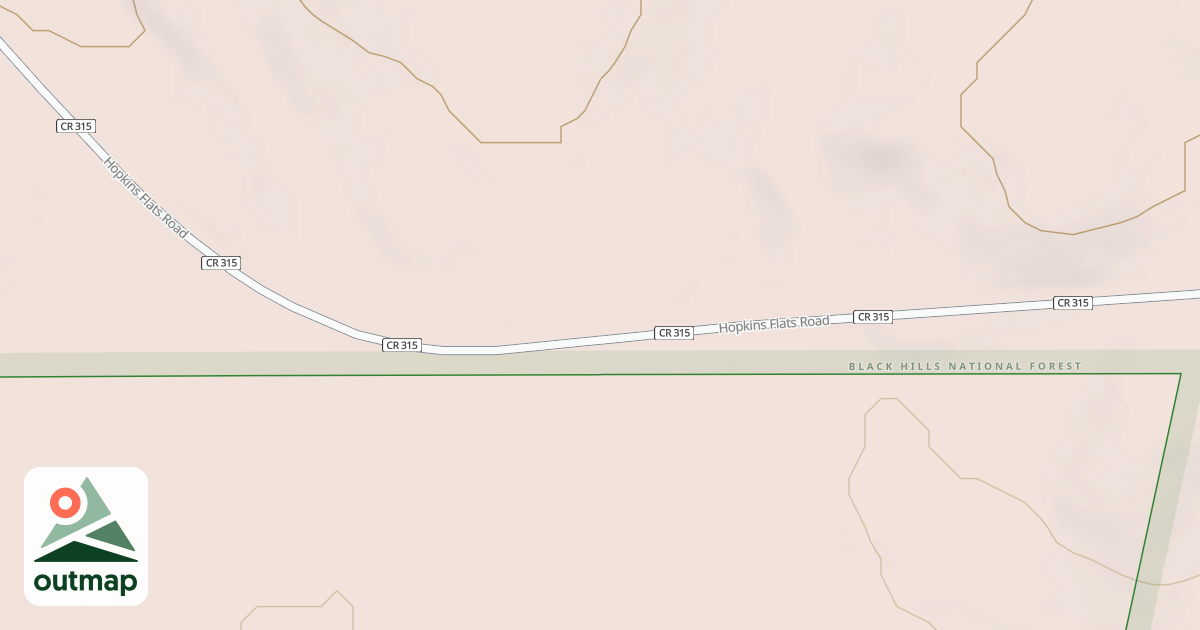 Map of HOPKINS FLAT BR 1J