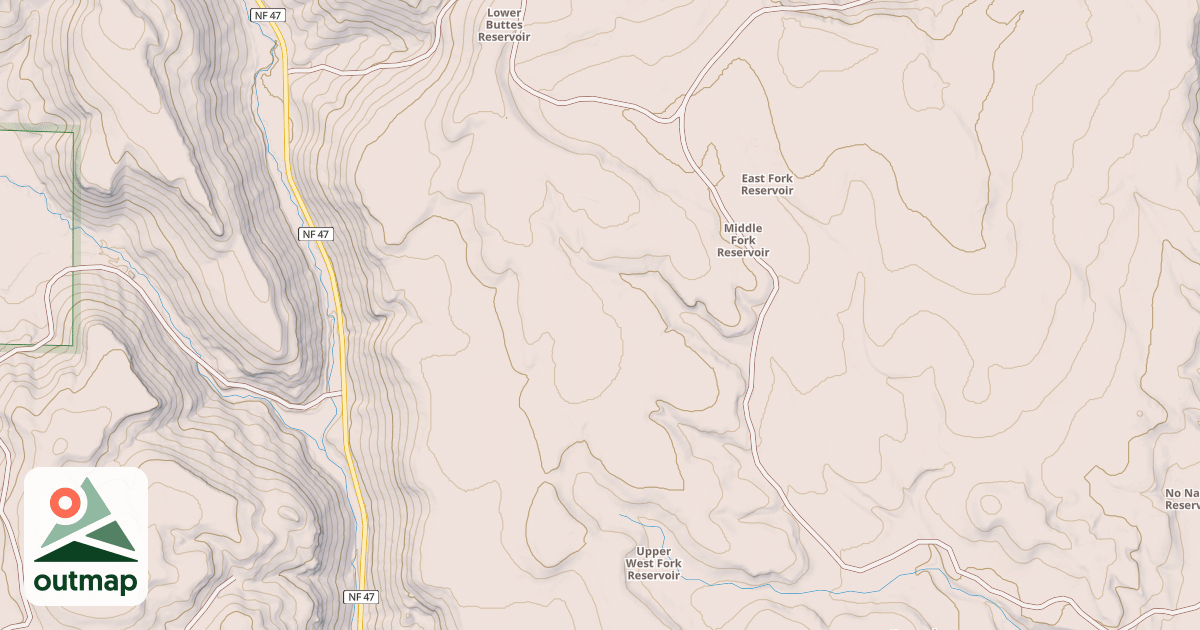 Map of USFS National Forest System Roads {27772048-D95F-4B3C-8556-644EFB5BA6B0}