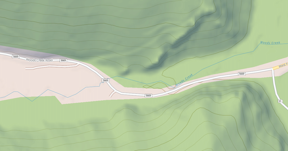 Map preview of (FDR) WOODS CREEK