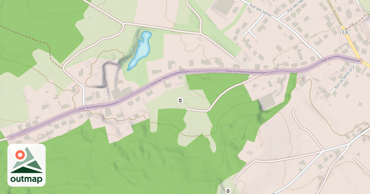Map of Rue du Petit Goyencourt