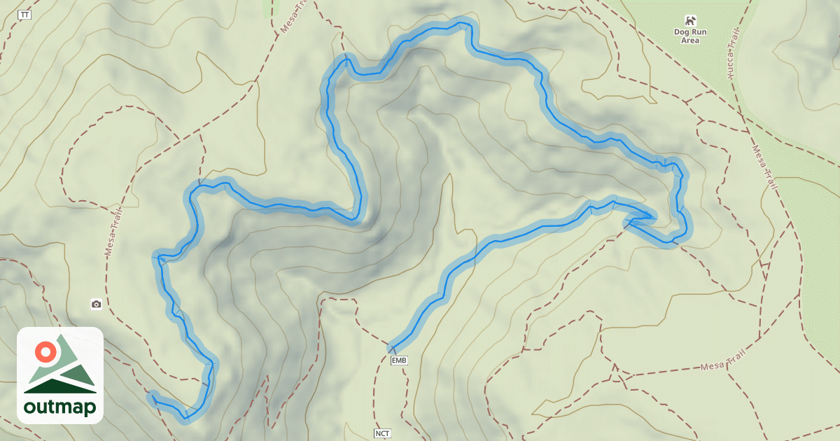 Map of Edna Mae Bennet Nature Trail