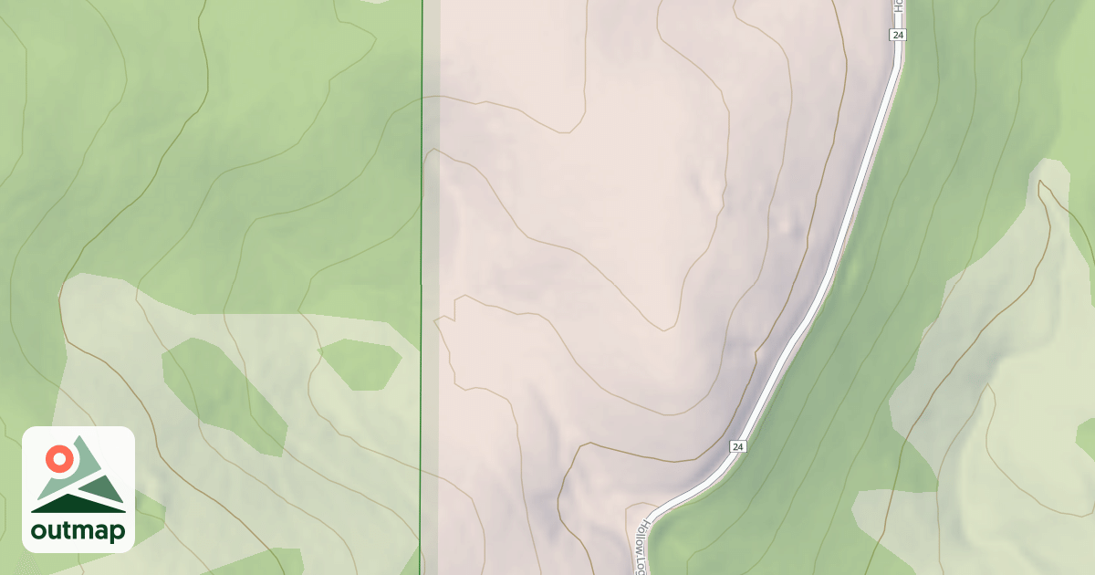 Map of BRIMSTONE SPUR
