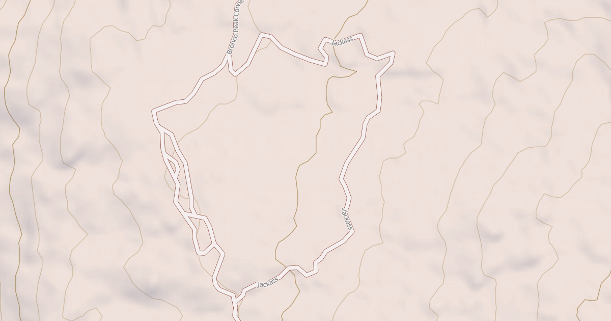 Map preview of BRONCO PEAK LOOP A
