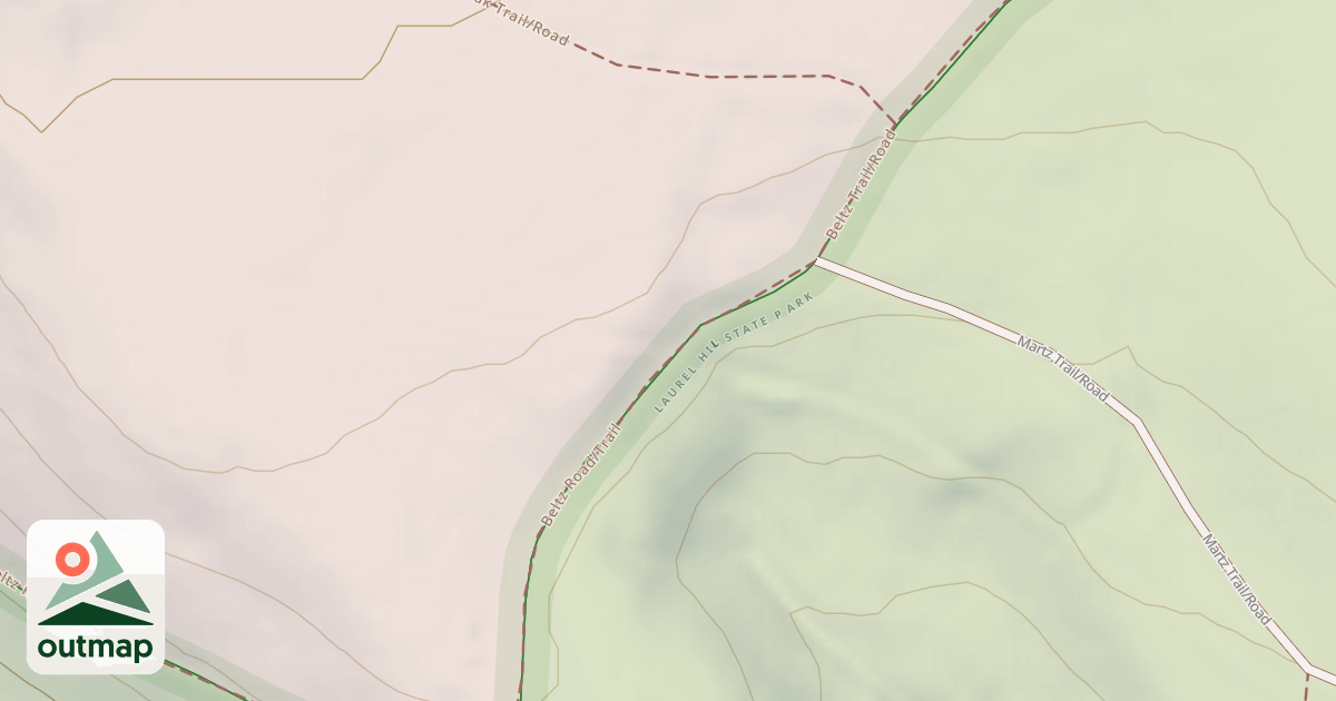 Map of Laurel Hill State Park Trails