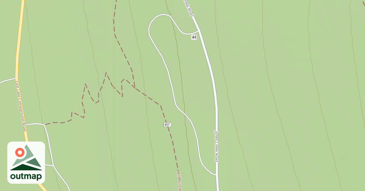 Map of LOST LAKE C.G. "D" LOOP