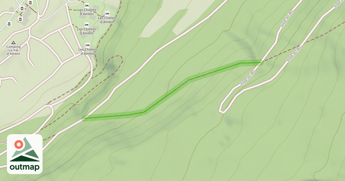 Map of Sentier des Aiguilles