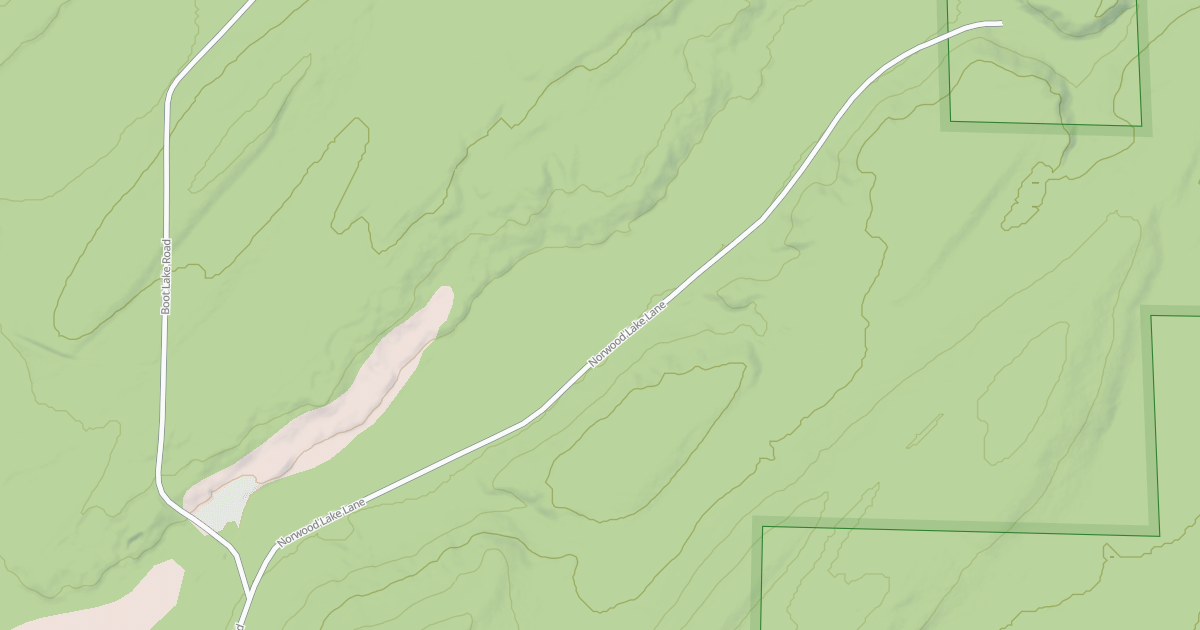 Map preview of NORWOOD LAKE ROAD