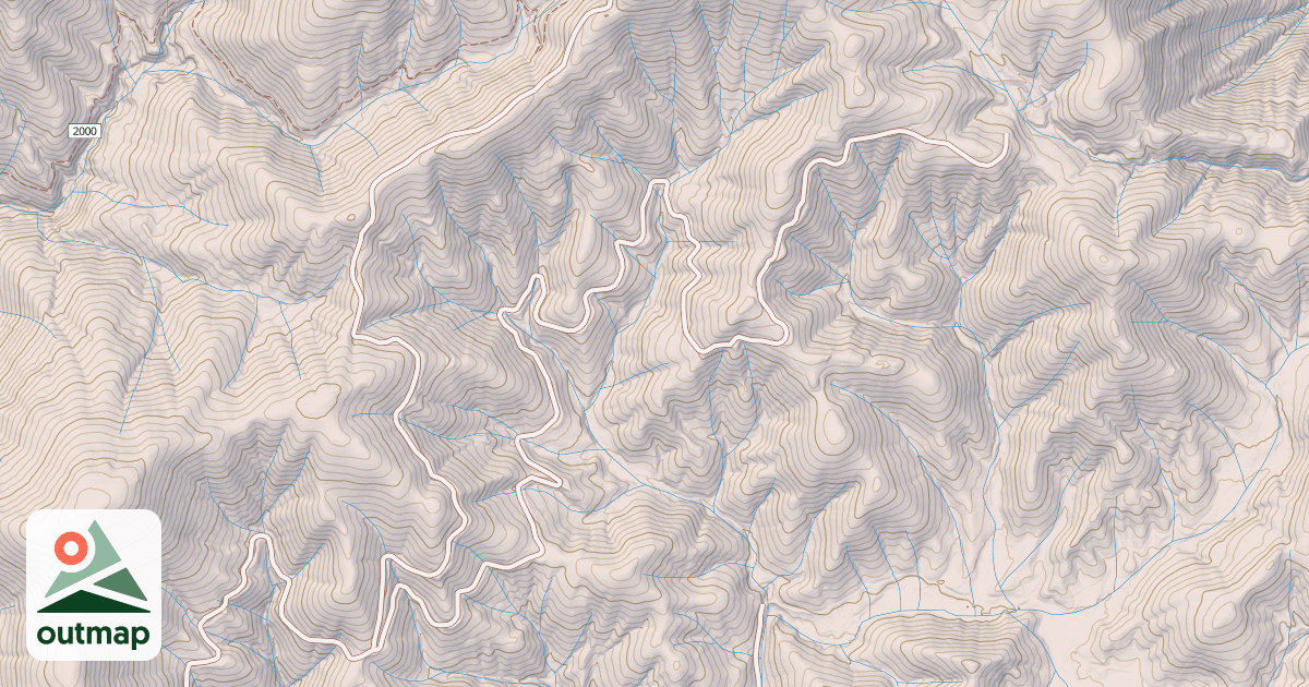 Map of BRUSHY BUTTE
