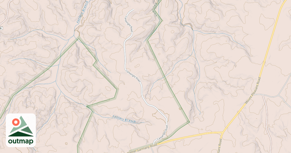 Map of CARTWRIGHT