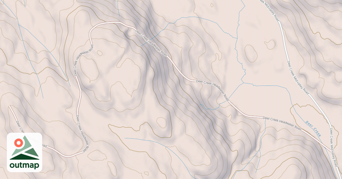 Map of DEER CREEK HEADWATER