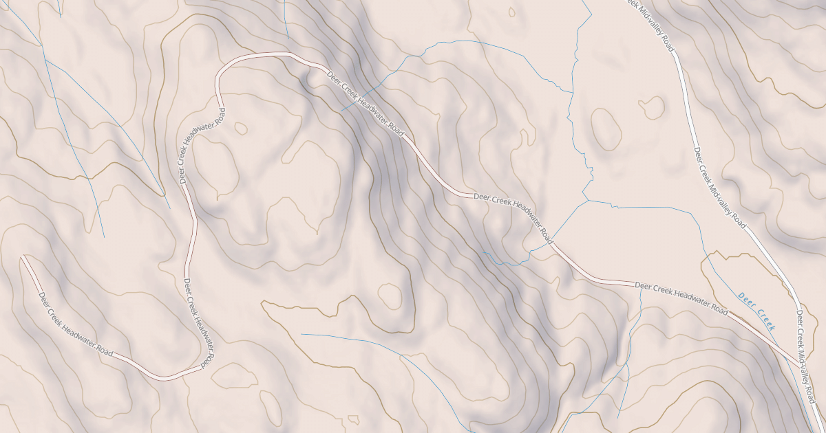 Map preview of DEER CREEK HEADWATER