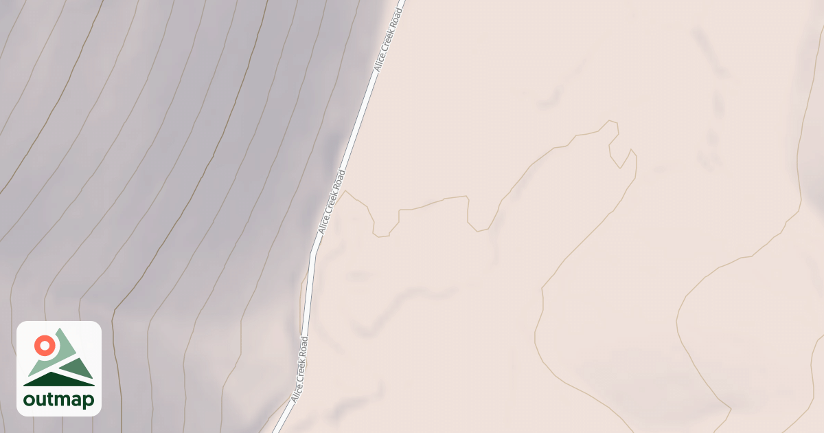 Map of ALICE CREEK