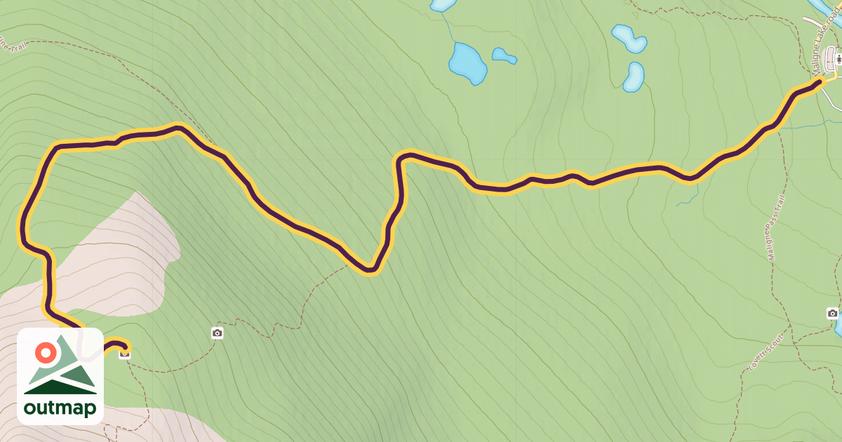 Map of Bald Hills Trail
