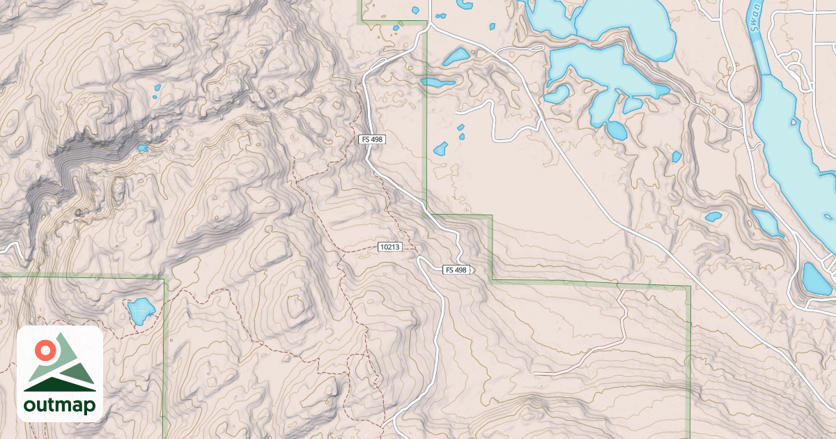 Map of Crane Mtn Snowmobile