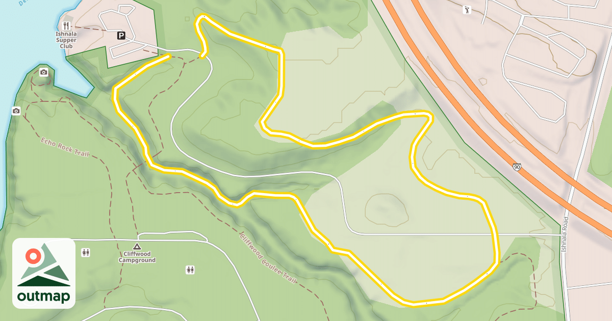 Map of Ishnala Trail
