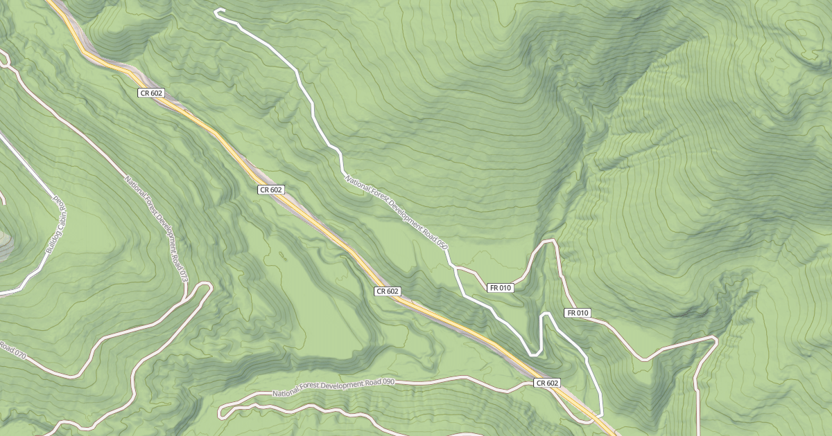 Map preview of NORTH BOULDER RIDGE