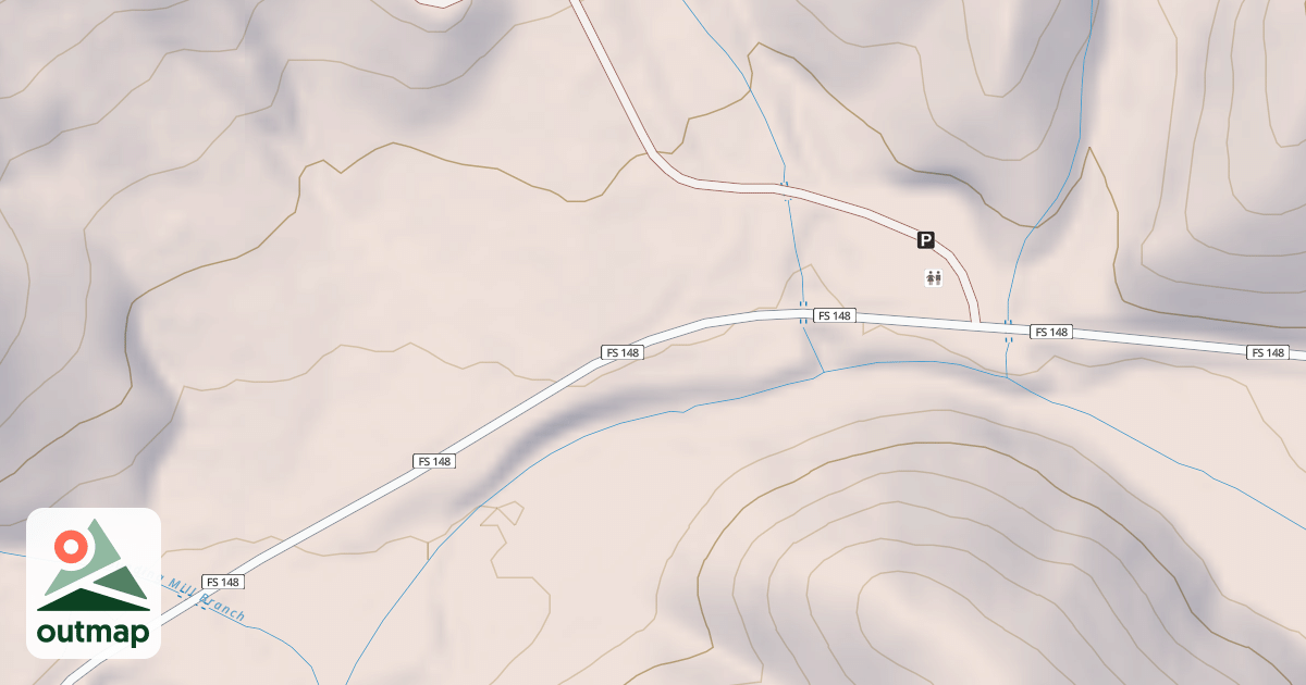 Map of BROWN GAP