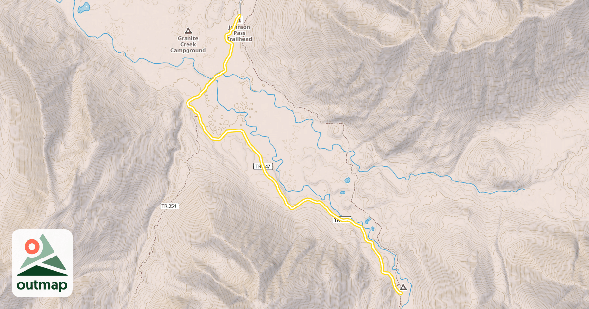 Map of Wagon Road Snowtrail