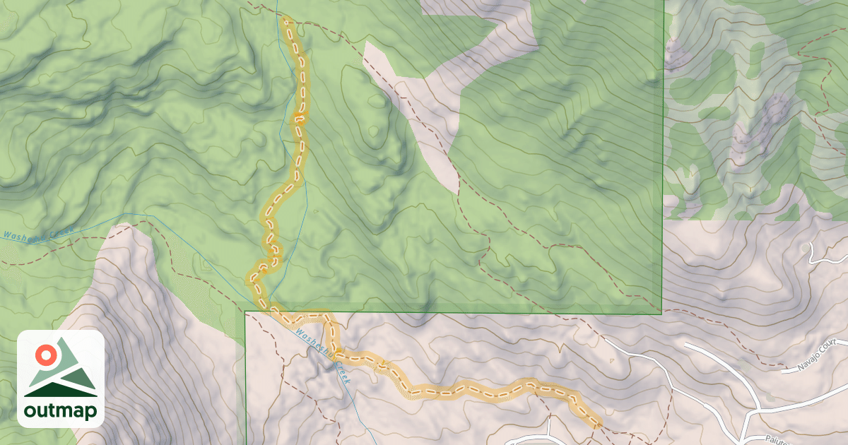 Map of Granite Chief Trail