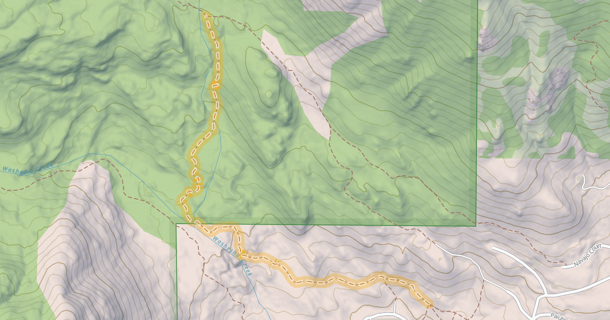 Map preview of Granite Chief Trail