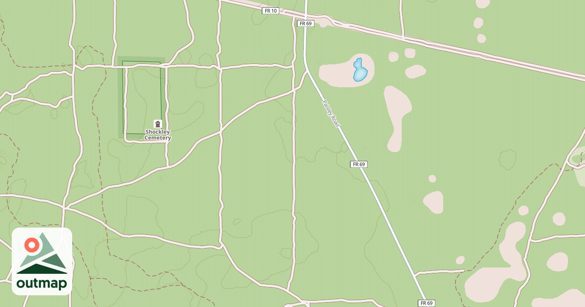 Map of Wandering Wiregrass