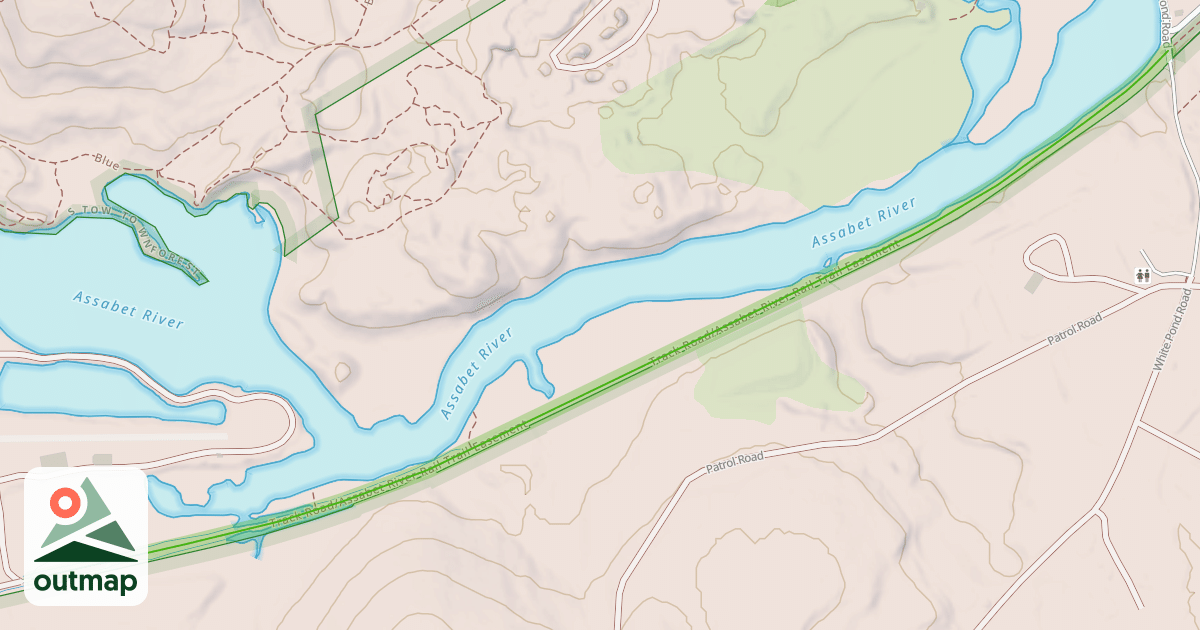 Map of Track Road/Assabet River Rail Trail Easement