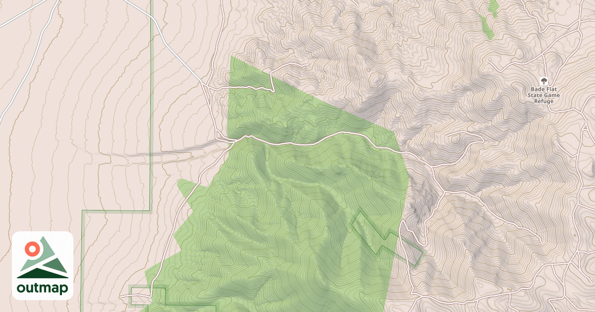 Map of VEATCH CANYON