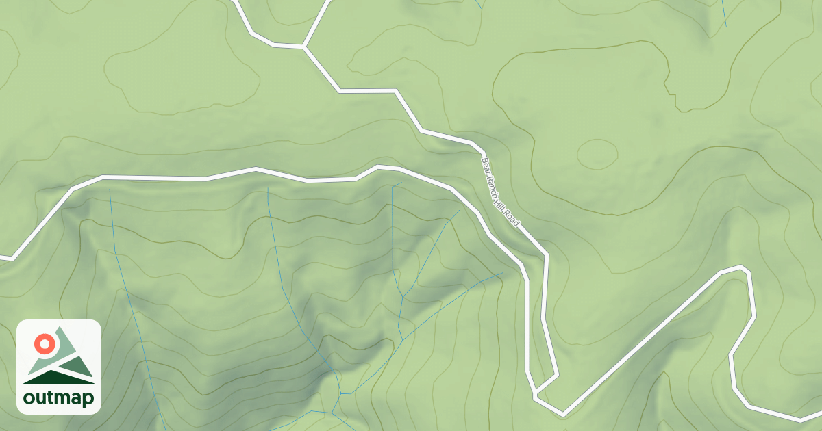 Map of BEAR RANCH HILL