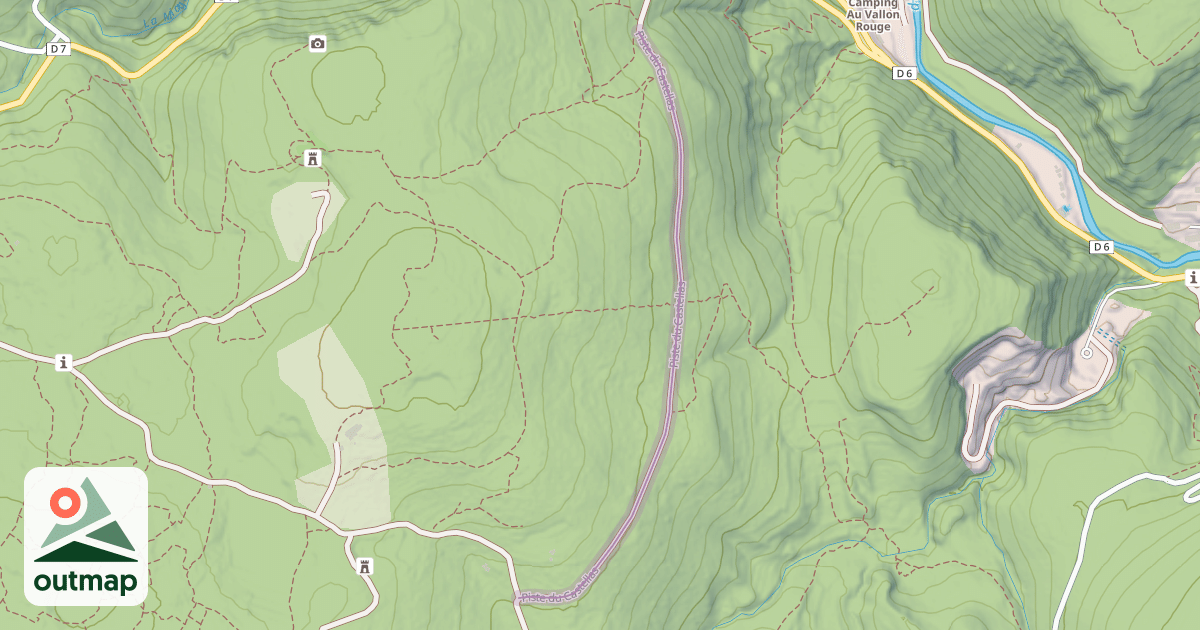 Map of Piste du Castellas
