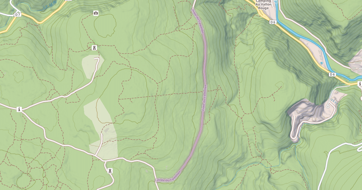 Map preview of Piste du Castellas