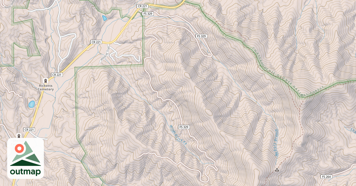 Map of WILDCAT CREEK