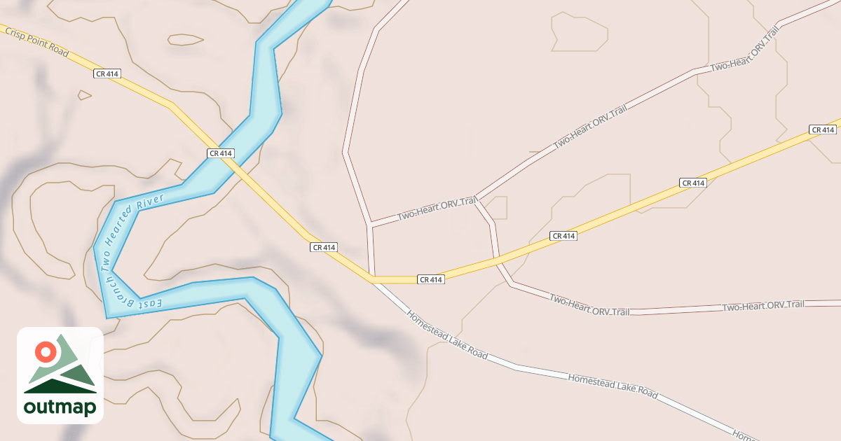 Map of Two-heart Trail