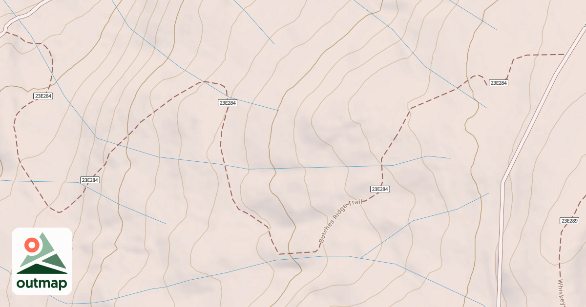 Map of BUTCHES RIDGE